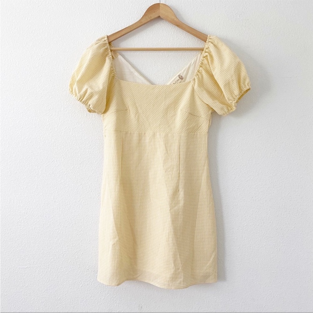 Altar’d State Yellow Gingham Aldrin Dress - Picture 6 of 9